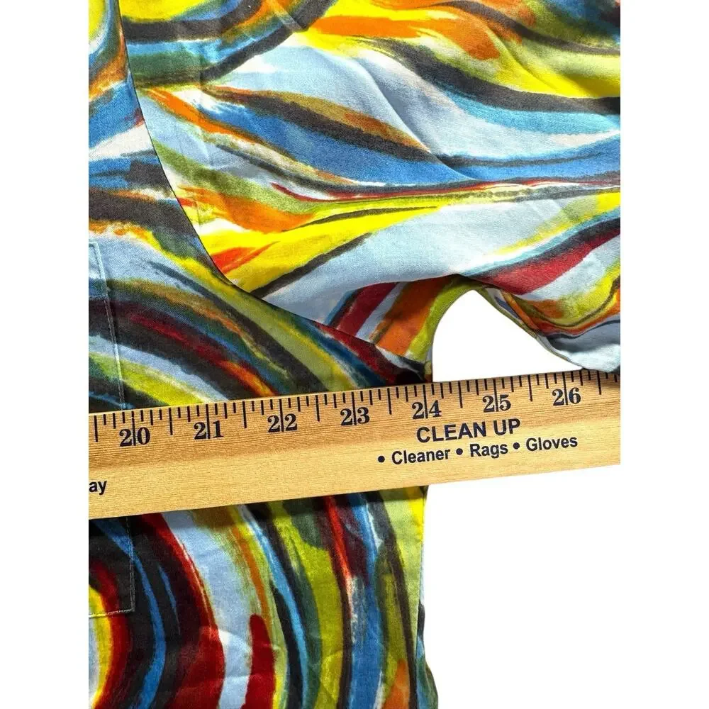 Jams World Shirt Mens M Whirly Pop Hawaiian Surf Aloha Button Up Psychedelic
